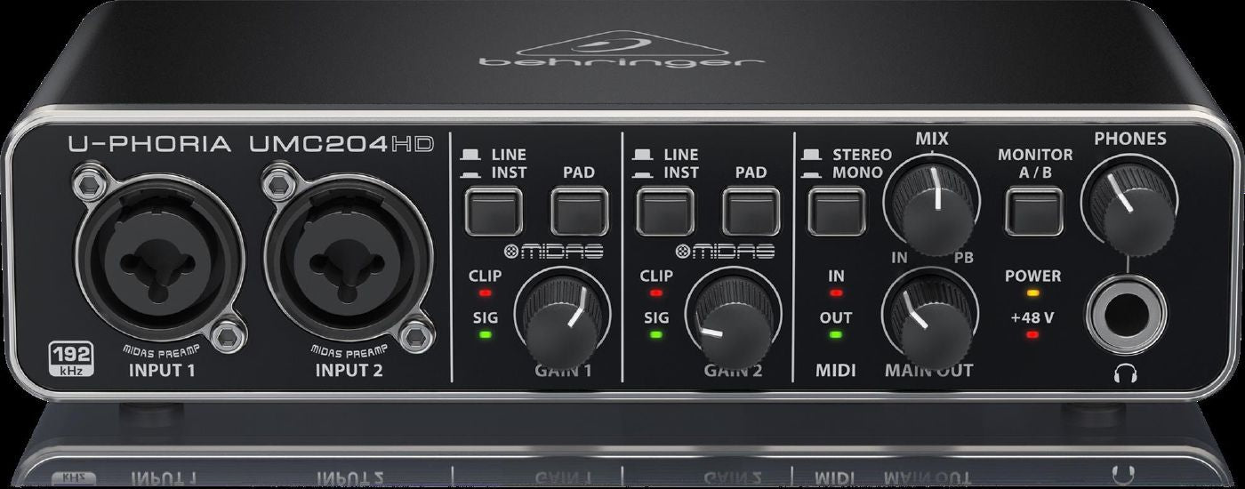 Behringer U-Phoria UMC204HD USB Audio Interface