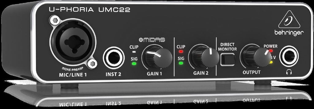 Behringer U-Phoria UMC22 2x2 USB Audio Interface