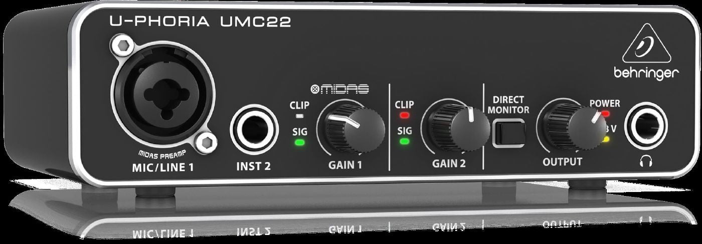 Behringer U-Phoria UMC22 2x2 USB Audio Interface