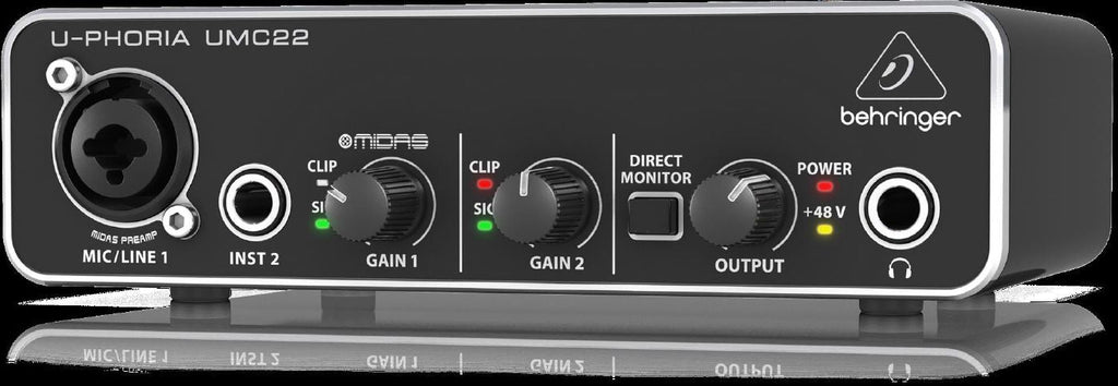Behringer U-Phoria UMC22 2x2 USB Audio Interface