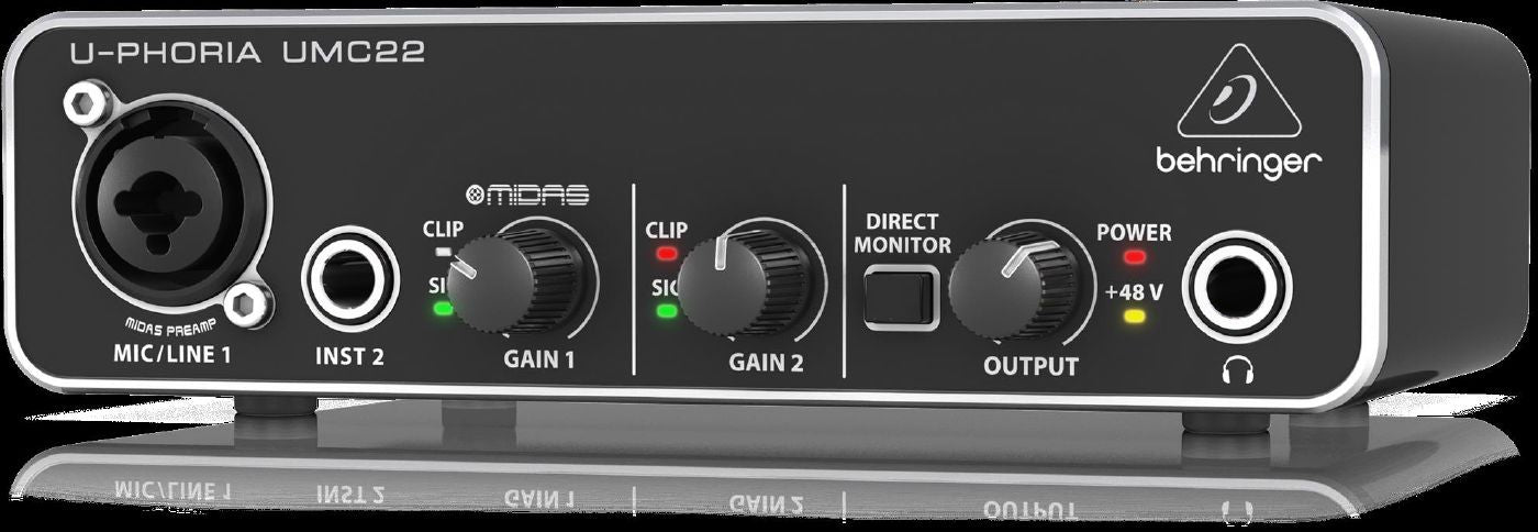 Behringer U-Phoria UMC22 2x2 USB Audio Interface