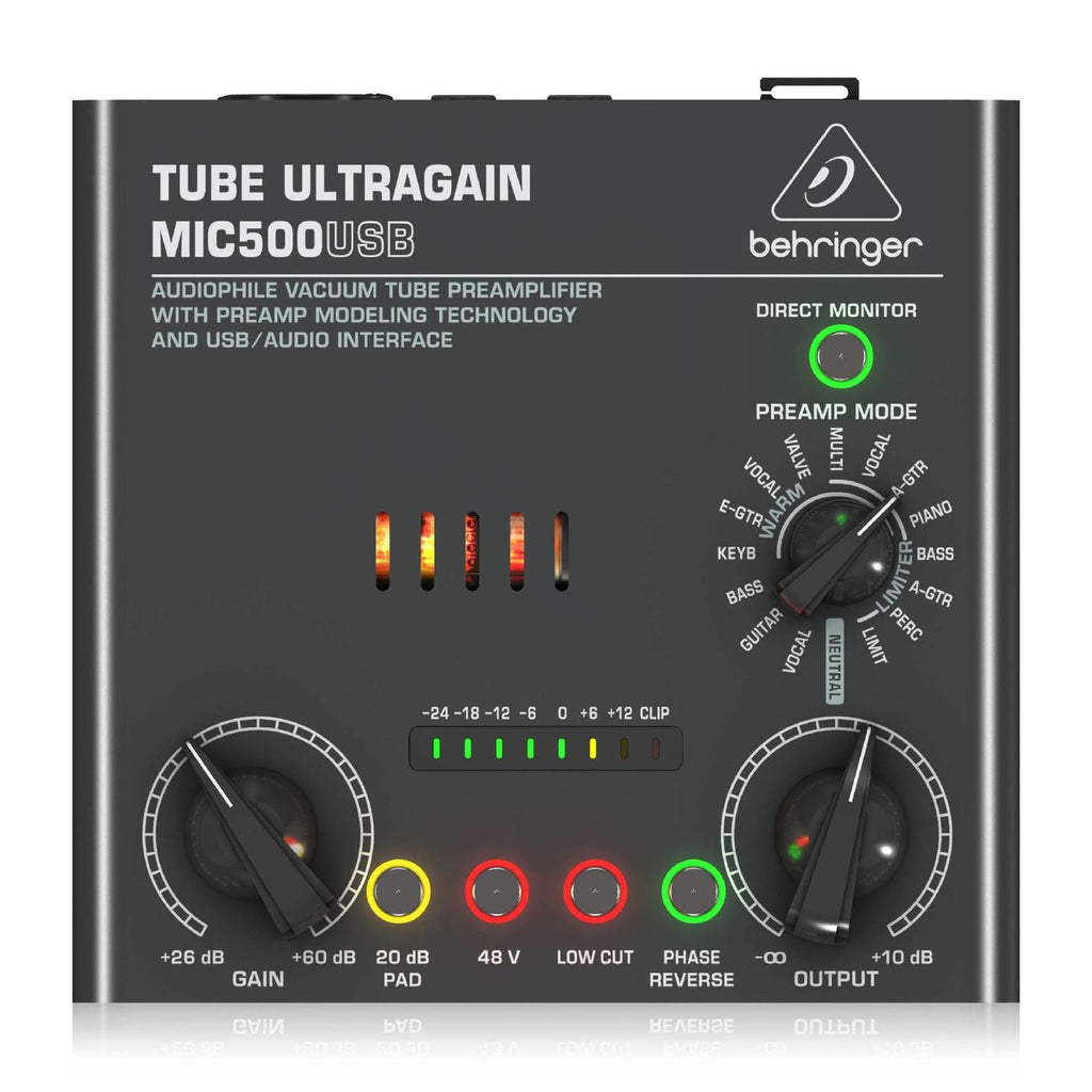 Behringer Tube Ultragain MIC500USB Preamp