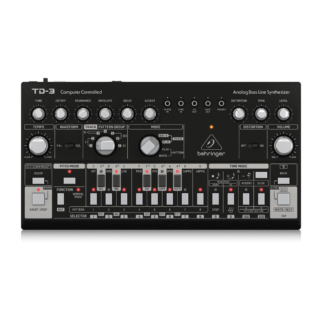 Behringer TD3-BK Analog Bass Line Synthesizer in Black