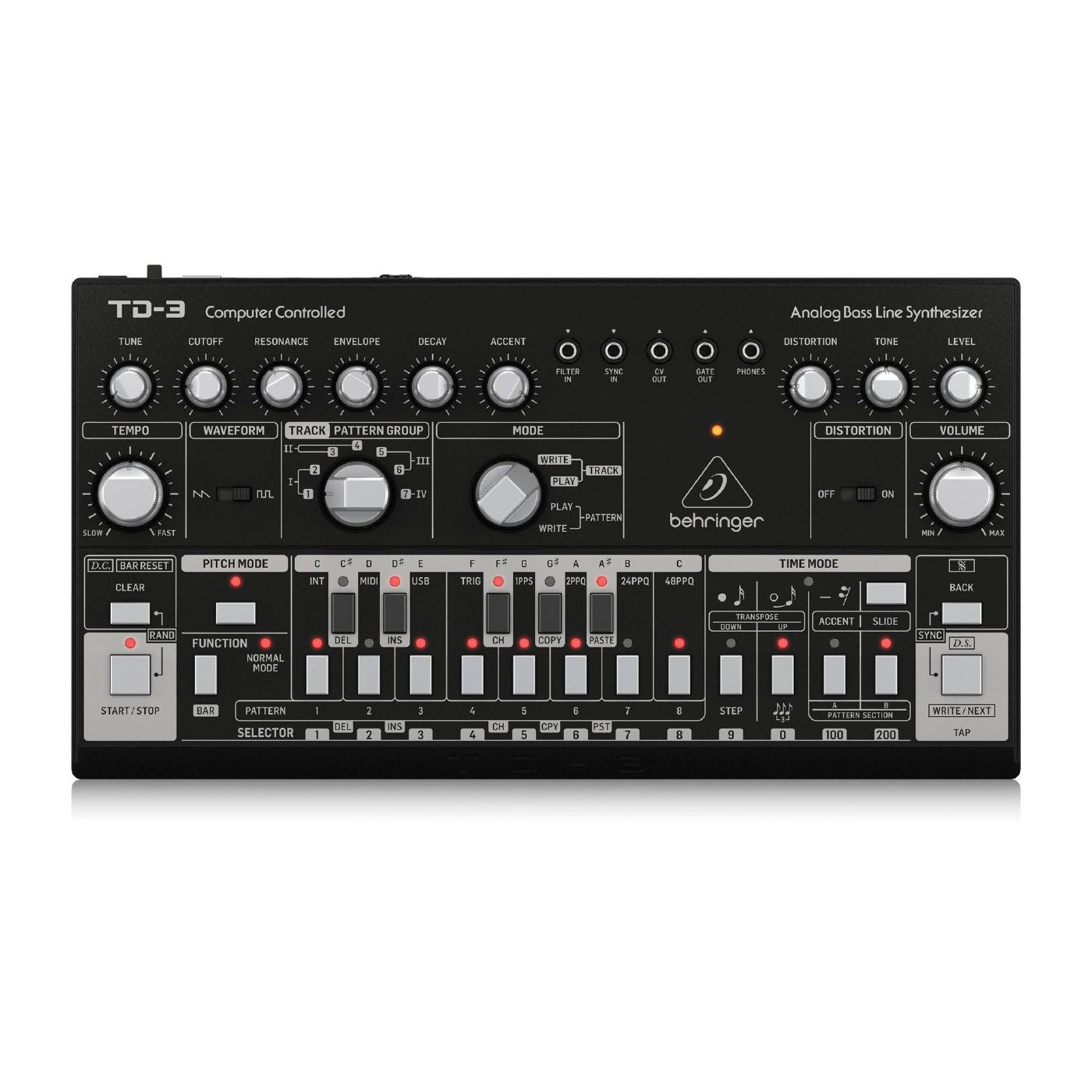 Behringer TD3-BK Analog Bass Line Synthesizer in Black