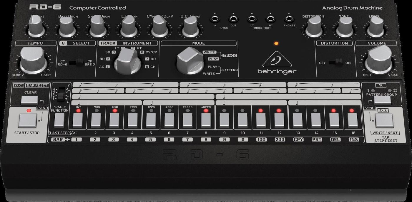 Behringer RD6 BK Analog Drum Machine