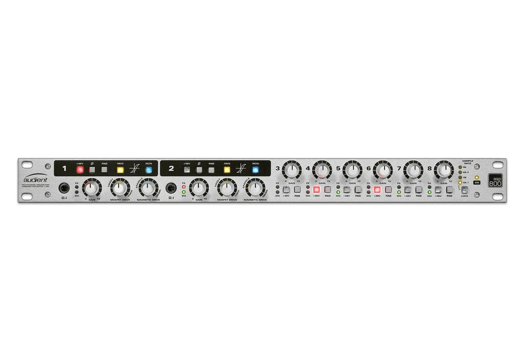 Audient ASP800 8 Channel Mic Preamp with HMX & IRON