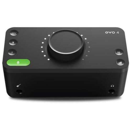 EVO 4 by Audient 2-in/2-out High Performance Audio Interface with Smart Gain