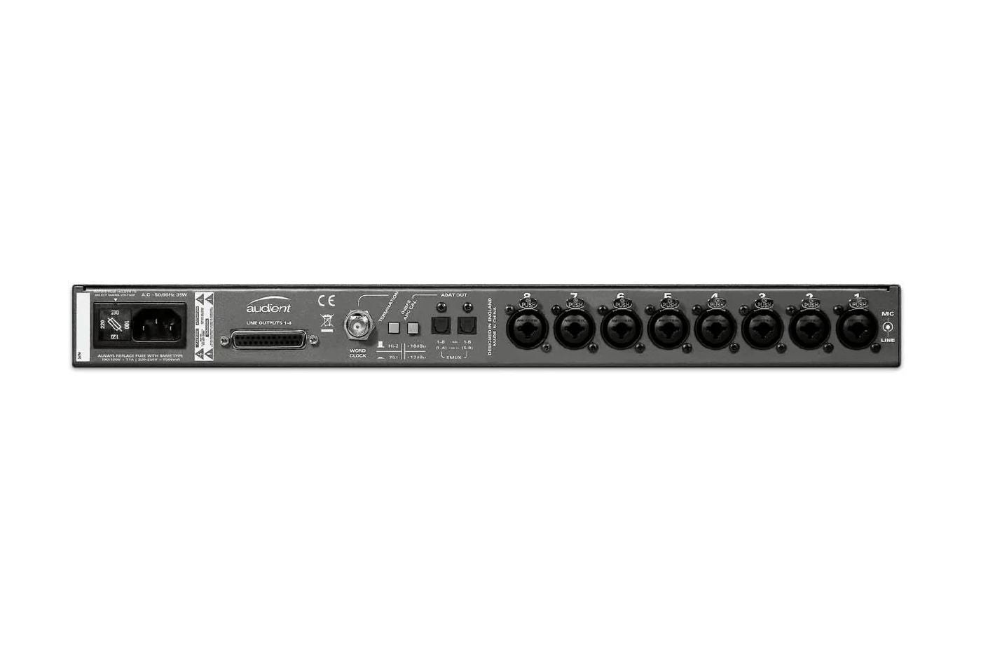 Audient ASP800 8 Channel Mic Preamp with HMX & IRON