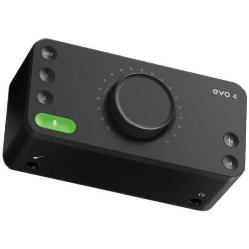 EVO 4 by Audient 2-in/2-out High Performance Audio Interface with Smart Gain