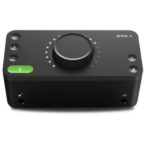 EVO 4 by Audient 2-in/2-out High Performance Audio Interface with Smart Gain