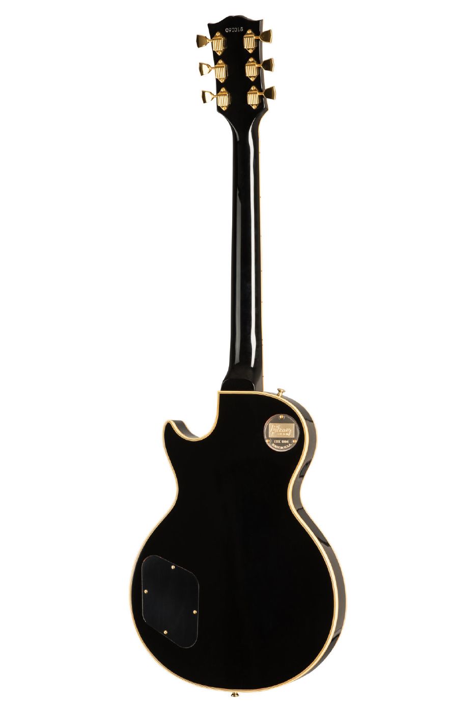 Gibson 1968 Les Paul Custom Reissue VOS Electric Guitar in Ebony Gloss