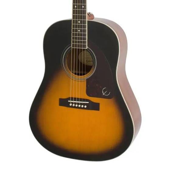 Epiphone AJ-220S Acoustic Guitar in Vintage Sunburst