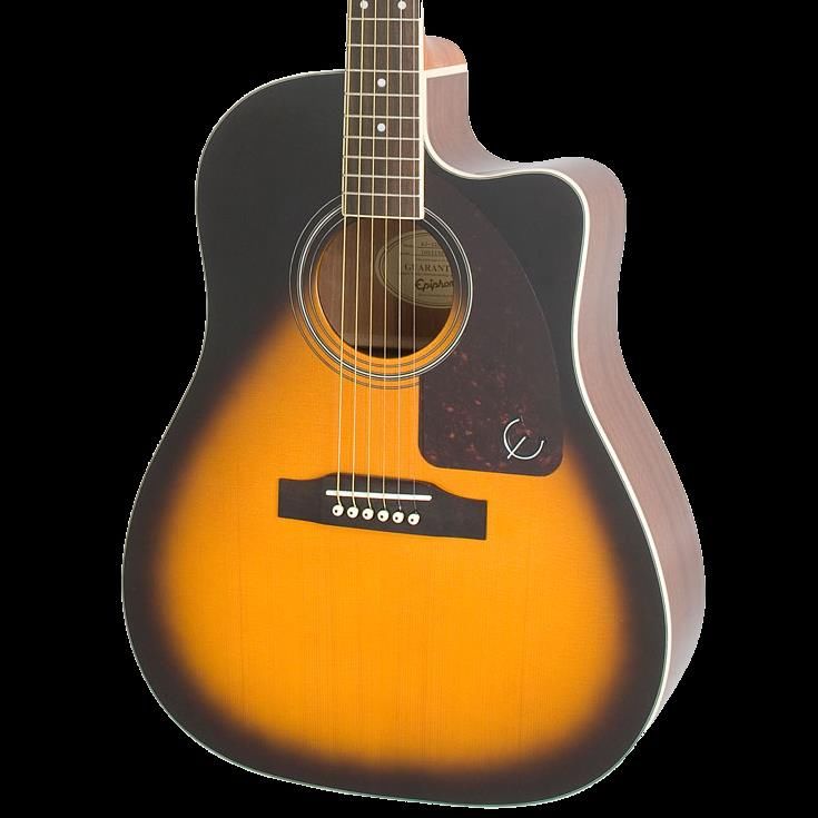Epiphone AJ-220SCE Acoustic Guitar - Vintage Sunburst