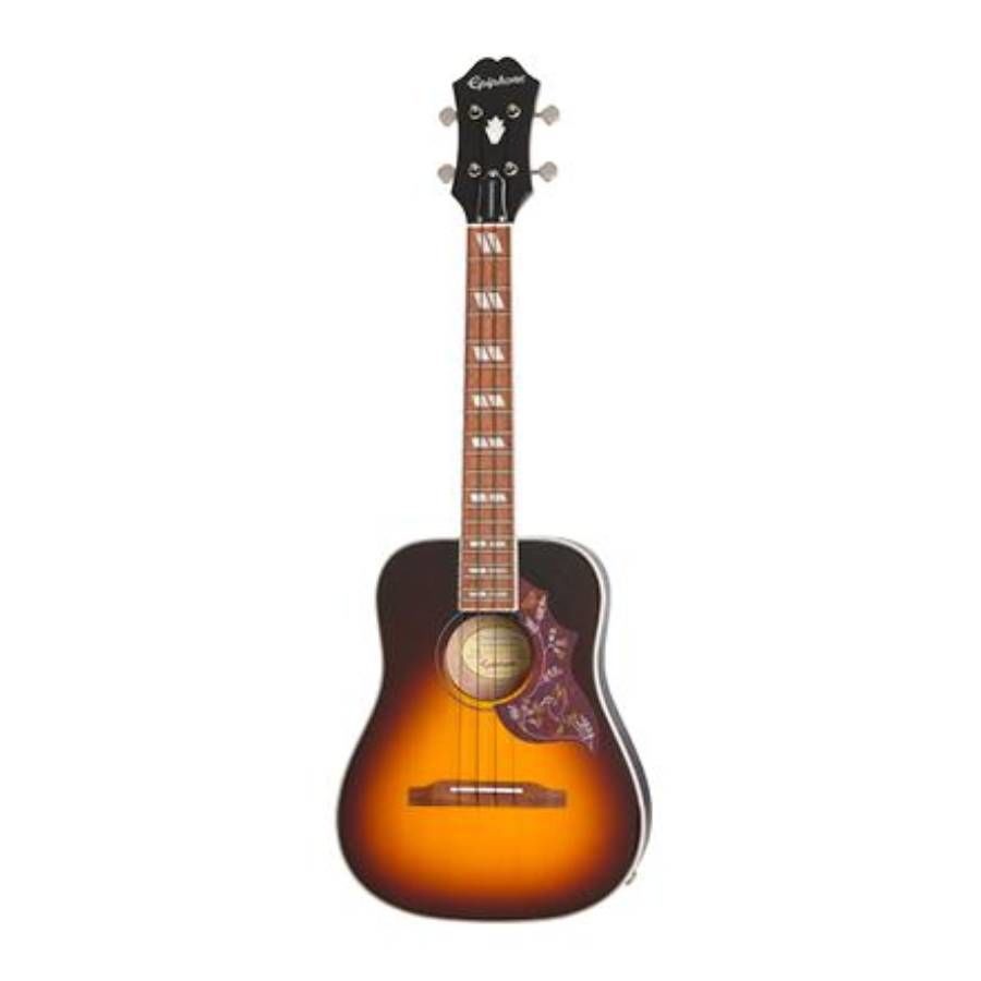 Epiphone Hummingbird Tenor Ukulele in Tobacco Sunburst