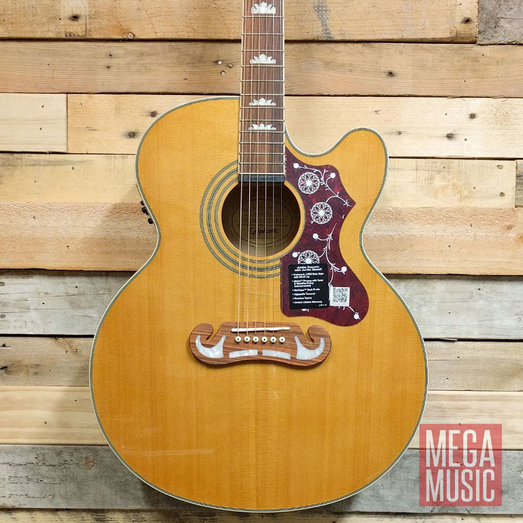Epiphone EJ200SCE Acoustic Guitar Vintage Natural