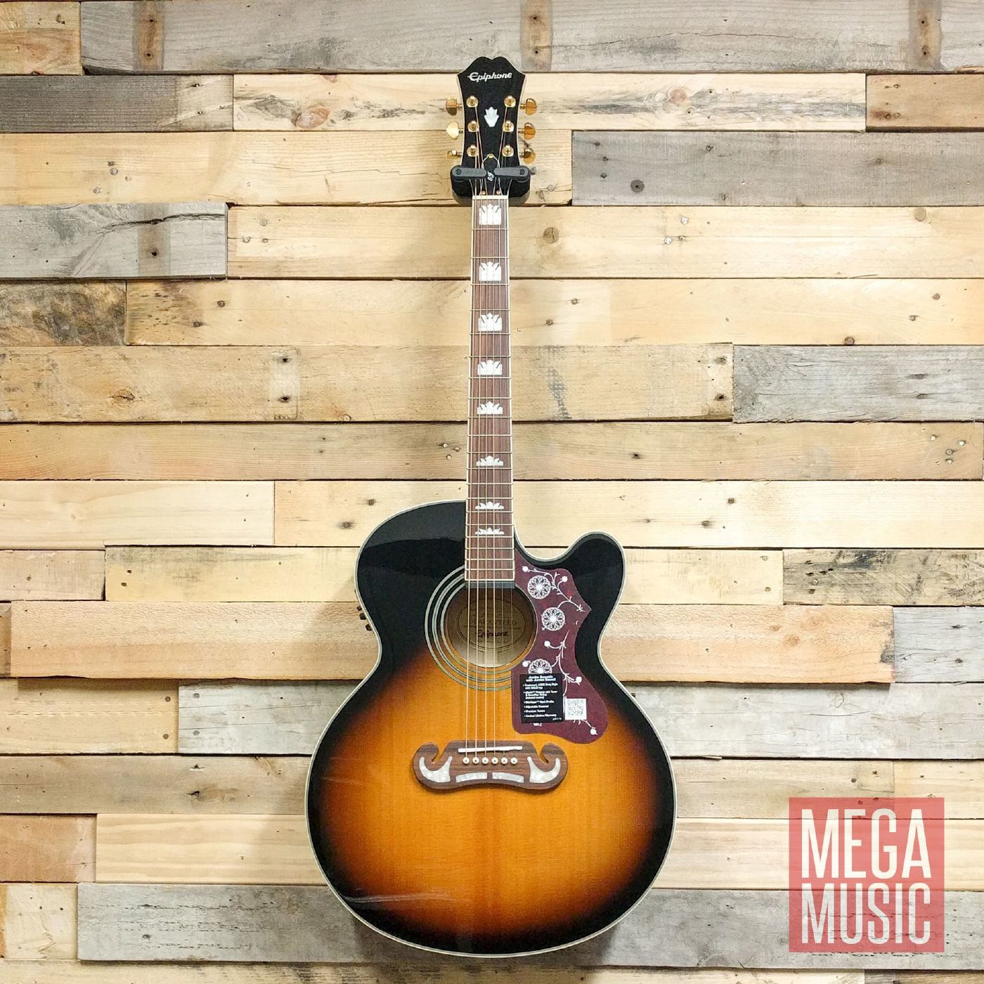 Epiphone EJ200SCE Acoustic Guitar Vintage Sunburst
