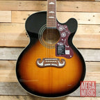 Epiphone EJ200SCE Acoustic Guitar Vintage Sunburst