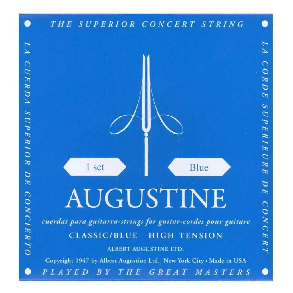 Augustine Blue Classical Guitar Strings - High Tension