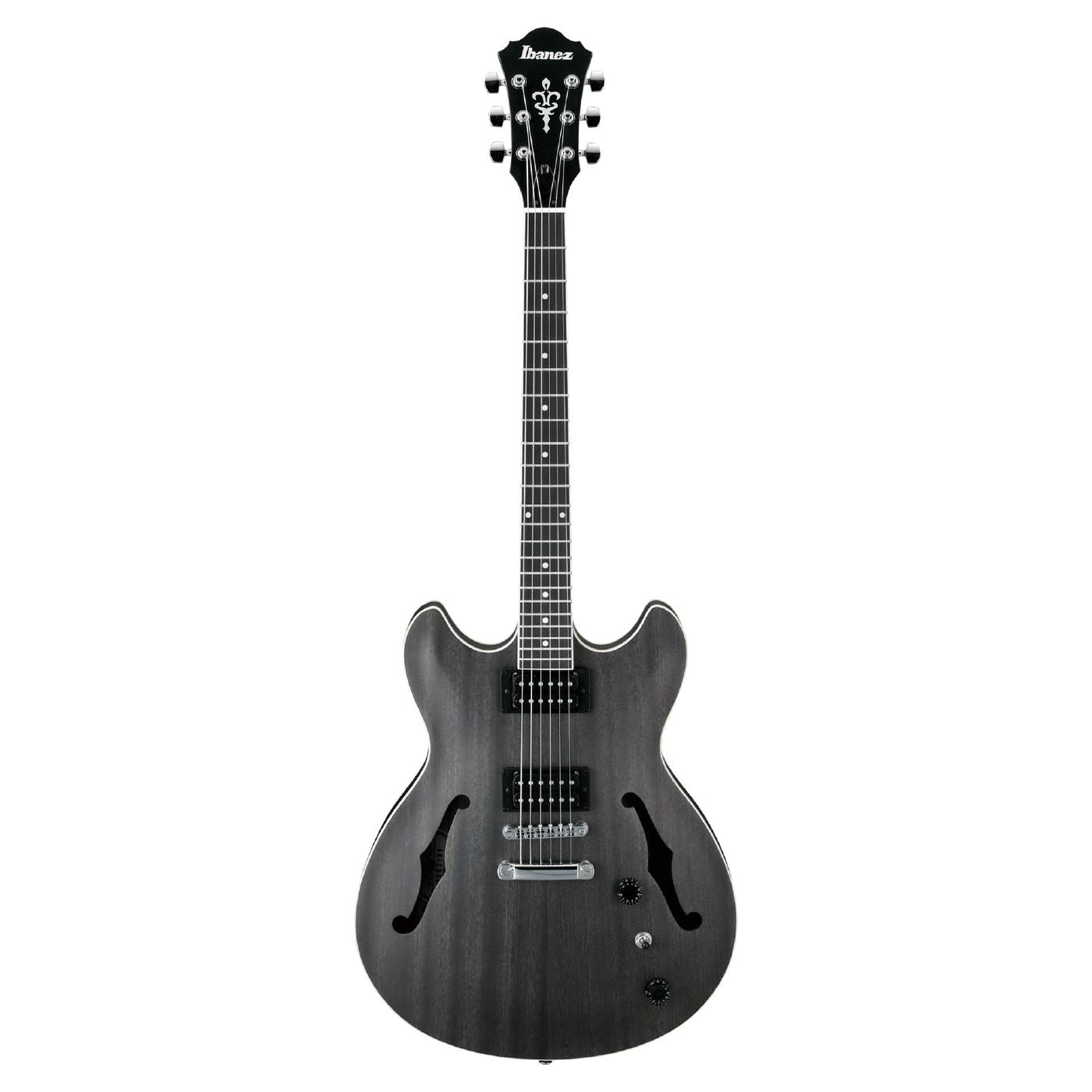 Ibanez AS53 Artcore Semi-Hollow Electric Guitar - Transparent Black Flat