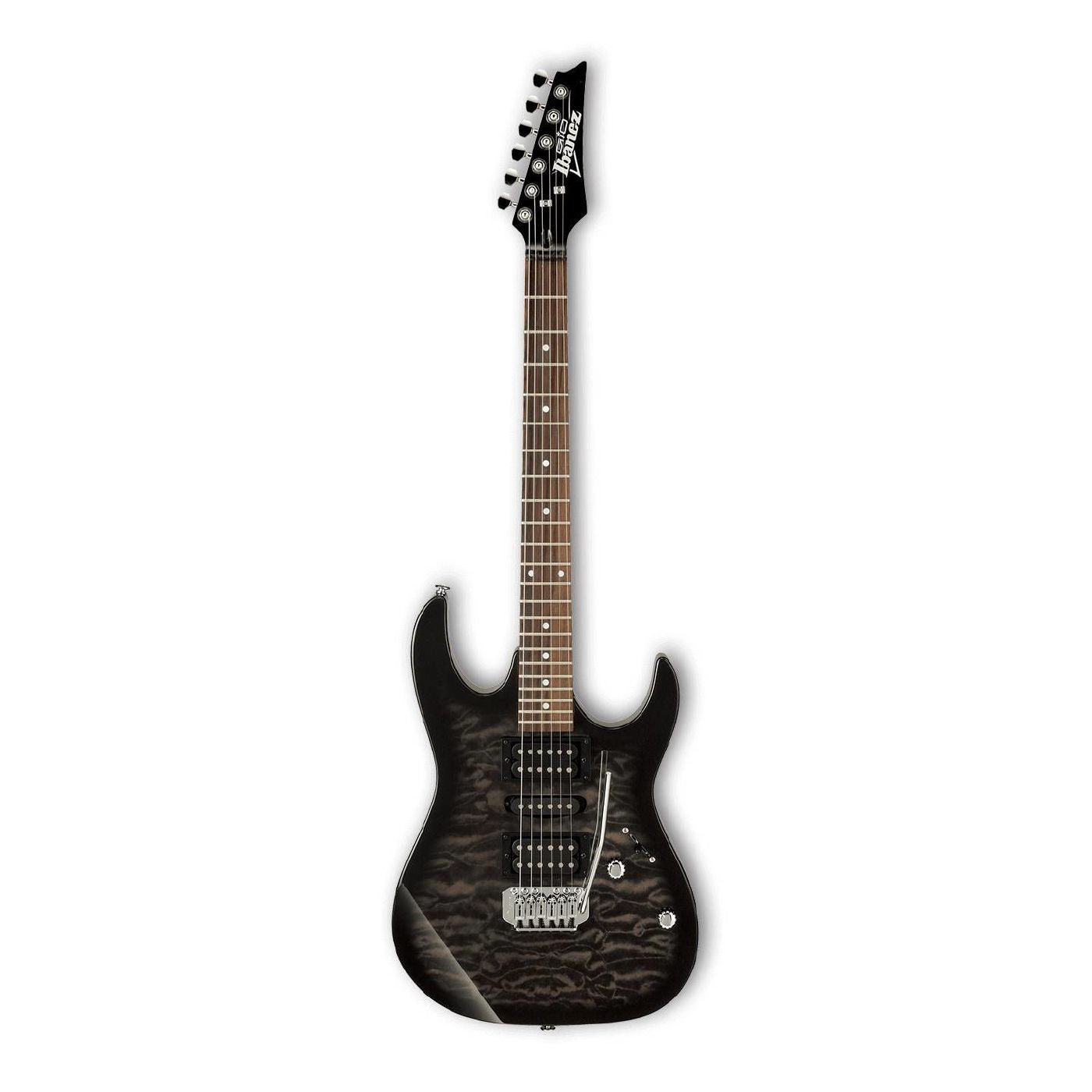 Ibanez GRX70QA TKS Electric Guitar Transparent Black Sunburst