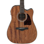 Ibanez AW54CE Artwood Deadnought Acoustic Guitar With Pick Up Mahogany - Open Pore Natural