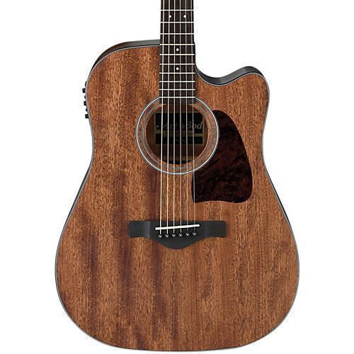 Ibanez AW54CE Artwood Deadnought Acoustic Guitar With Pick Up Mahogany - Open Pore Natural