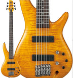 Ibanez GVB1006 Gerald Veasley Signature 6 String Bass Guitar - Amber