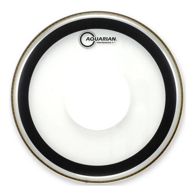 AQUARIAN PFPD14 PERFORMANCE II 2PLY CLEAR Drumhead with power dot