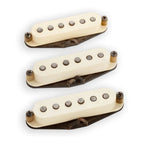 Seymour Duncan Antiquity For String Texas Hot guitar pickups showing vintage-style pickups with black covers and mounting hardware.