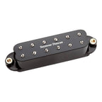 Black Seymour Duncan SJBJ-1B Jr humbucker pickup for Stratocaster guitar, shown in close-up with mounting parts visible.
