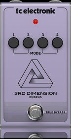 TC Electronic 3rd Dimension Vintage Analog Chorus guitar effects pedal with control knobs and input/output jacks.