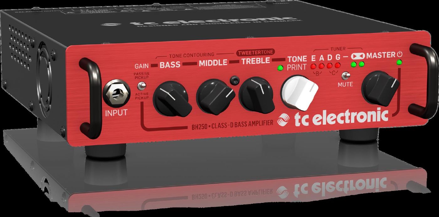 TC Electronic BH250 250 Watt Micro Bass Head Amplifier