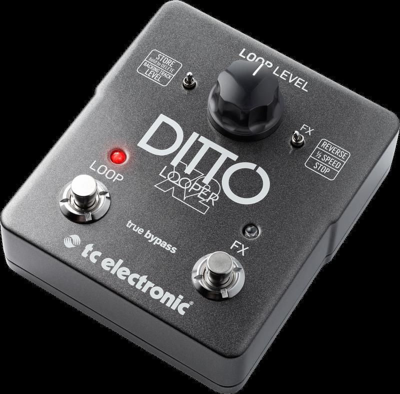 TC Electronic Ditto-X2 Stereo Dual Button Looping Guitar Effects Pedal