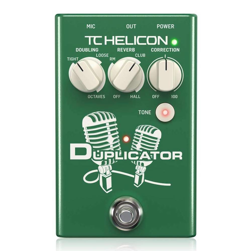 TC Helicon Duplicator Vocal Effects Stompbox with Doubling, Reverb and Pitch Correction