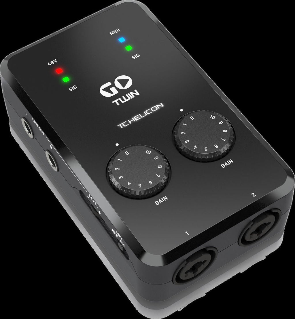 TC Helicon Go Twin High-Definition 2-Channel Audio / MIDI Interface for Mobile Devices