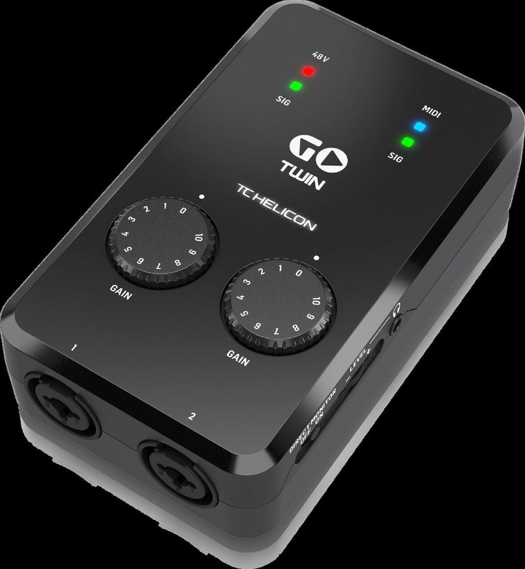 TC Helicon Go Twin High-Definition 2-Channel Audio / MIDI Interface for Mobile Devices