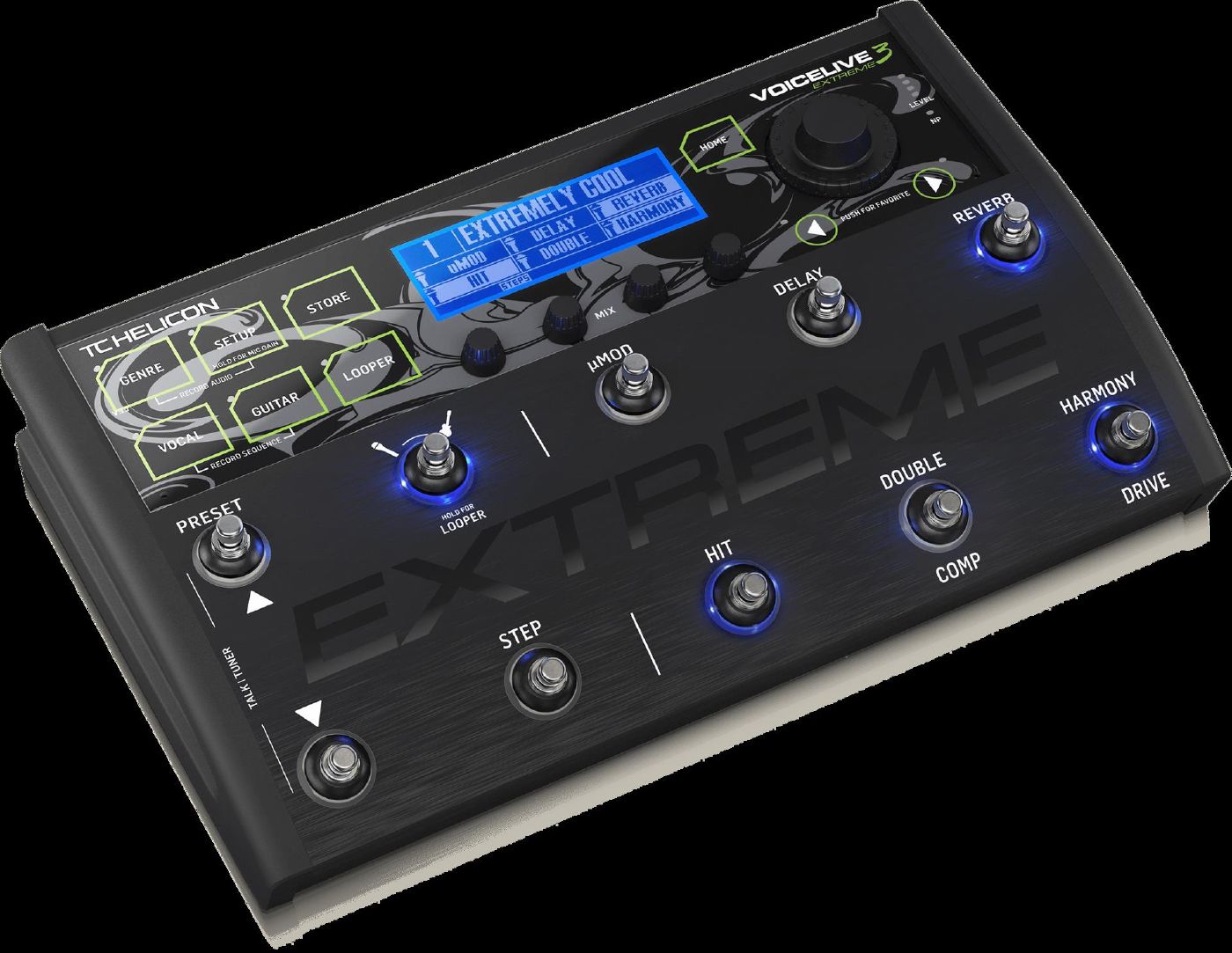 TC Helicon Voicelive 3 Extreme Vocal Guitar Effects Pedal