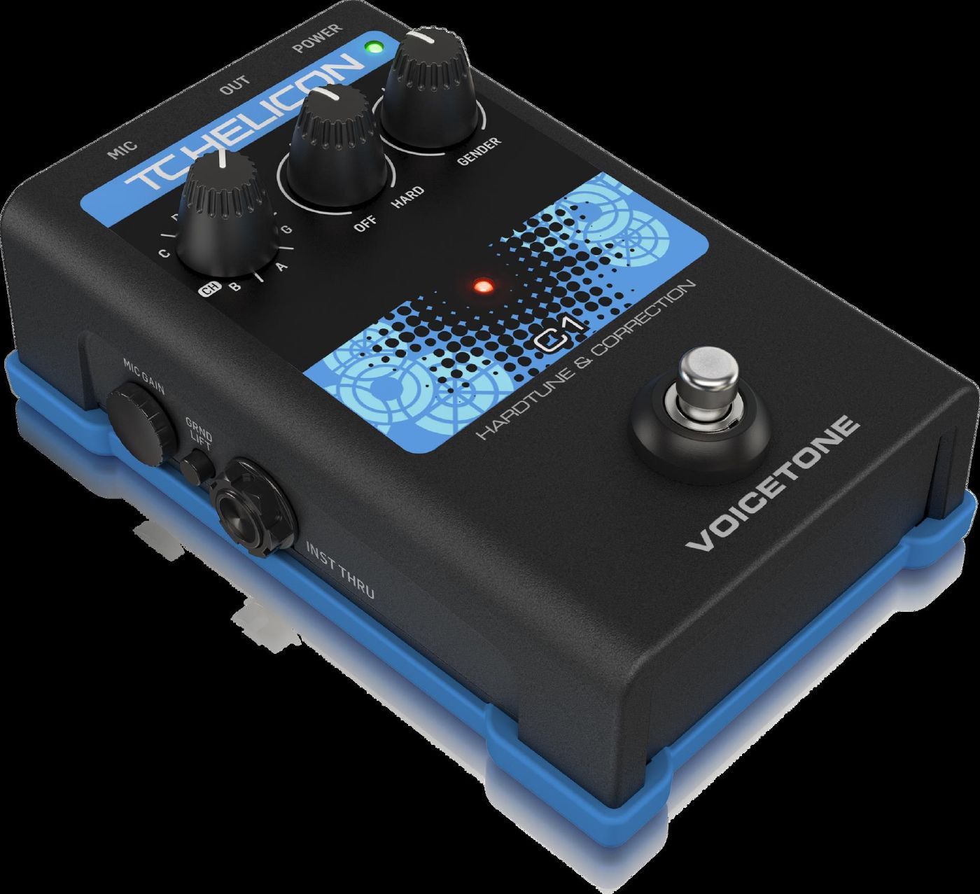 TC Helicon Voicetone C1 Hard-Tune and Correct Vocal Effects Guitar Pedal