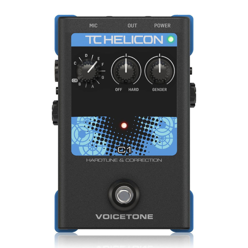 TC Helicon Voicetone C1 Hard-Tune and Correct Vocal Effects Guitar Pedal