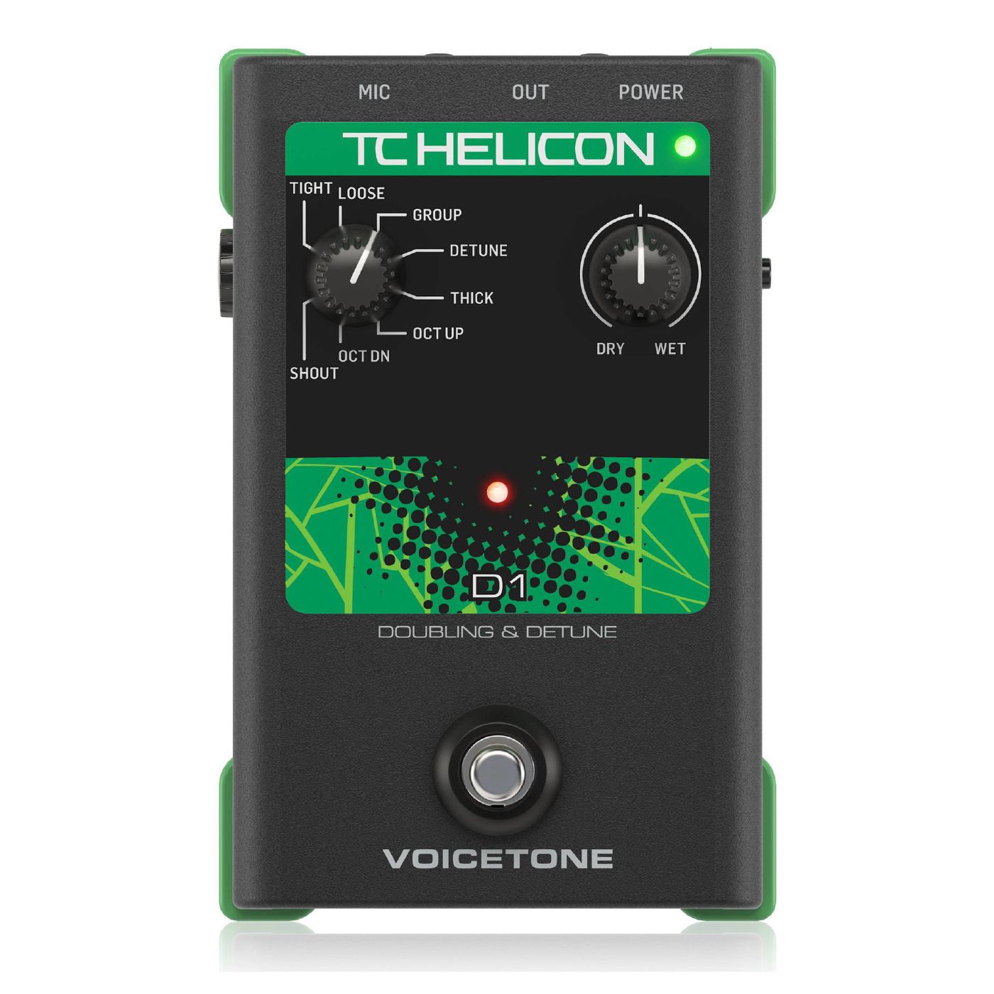 TC Helicon Voicetone D1 Vocal Guitar Effects Pedal