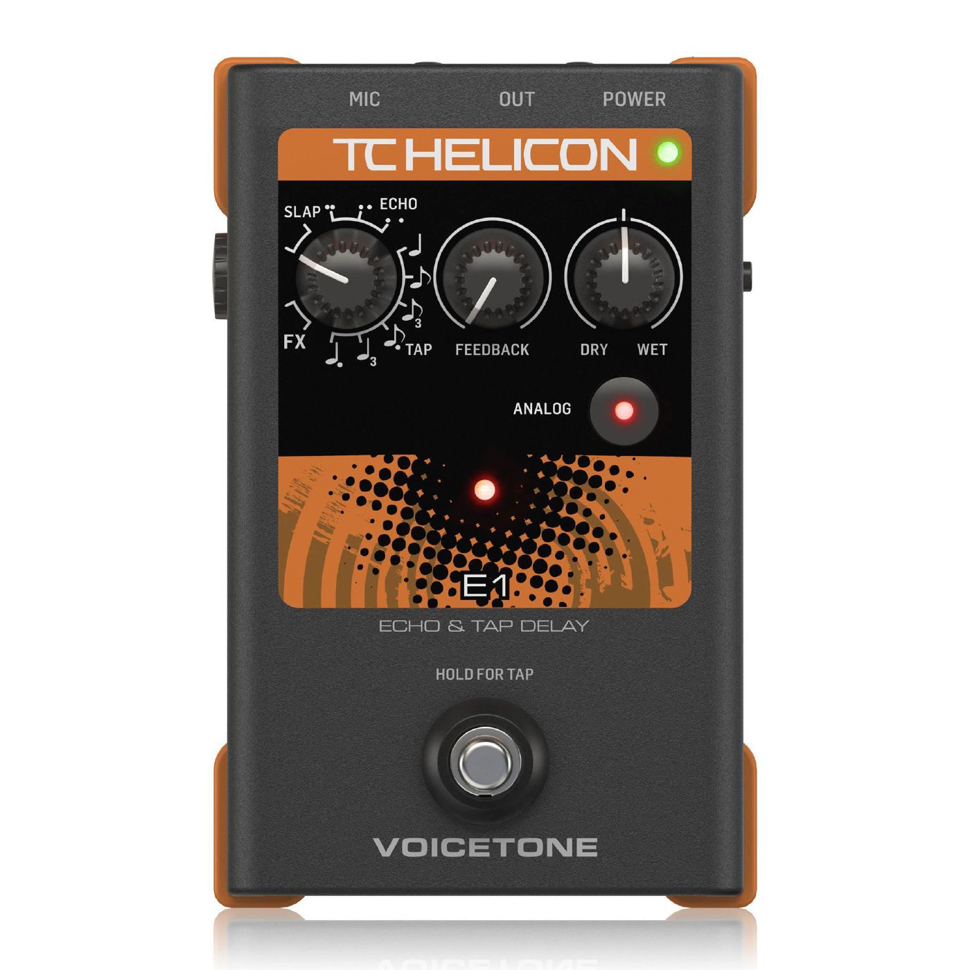 TC Helicon Voicetone E1 Echo & Delay Vocal Guitar Effects Pedal