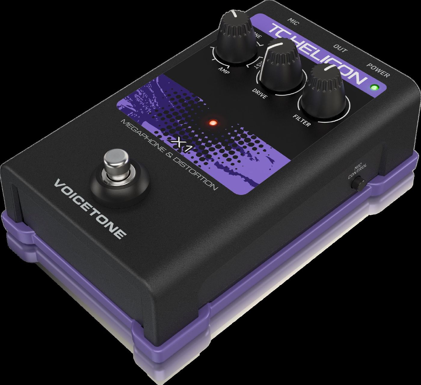 TC Helicon Voicetone X1 Distortion Vocal Effects Guitar Pedal