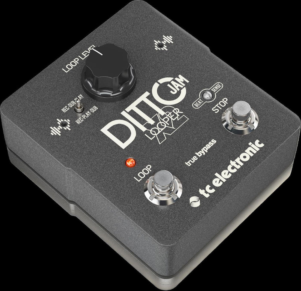 TC Electronic Ditto Jam X2 Intuitive Looper Effects Pedal with Responsive BeatSense Technology