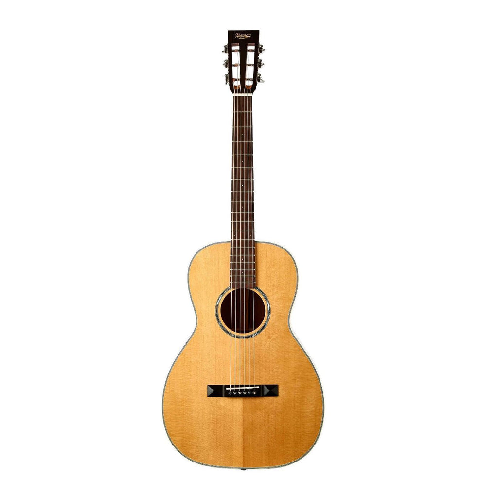 Tasman TA100P Parlour Acoustic Guitar with Case