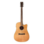 Tasman TA100-CE Cutaway Acoustic Electric Guitar with Case