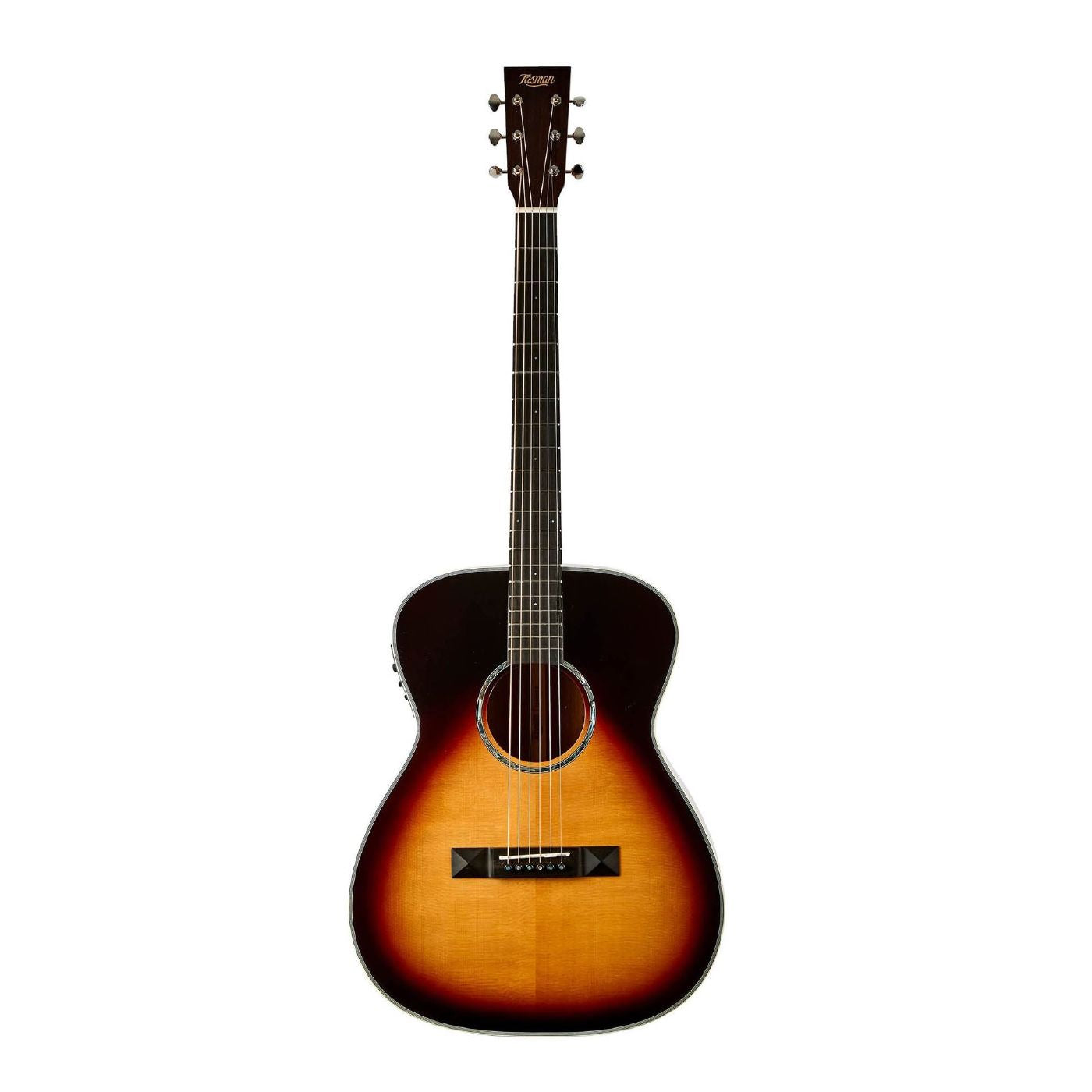 Tasman TA300O-E Om Acoustic Electric Guitar with Case