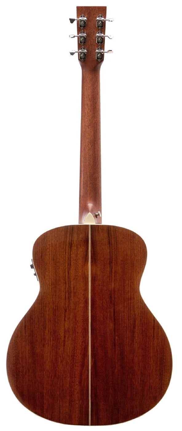 Tasman TA100M-EL Left-Handed Mini Jumbo Acoustic Guitar with Case