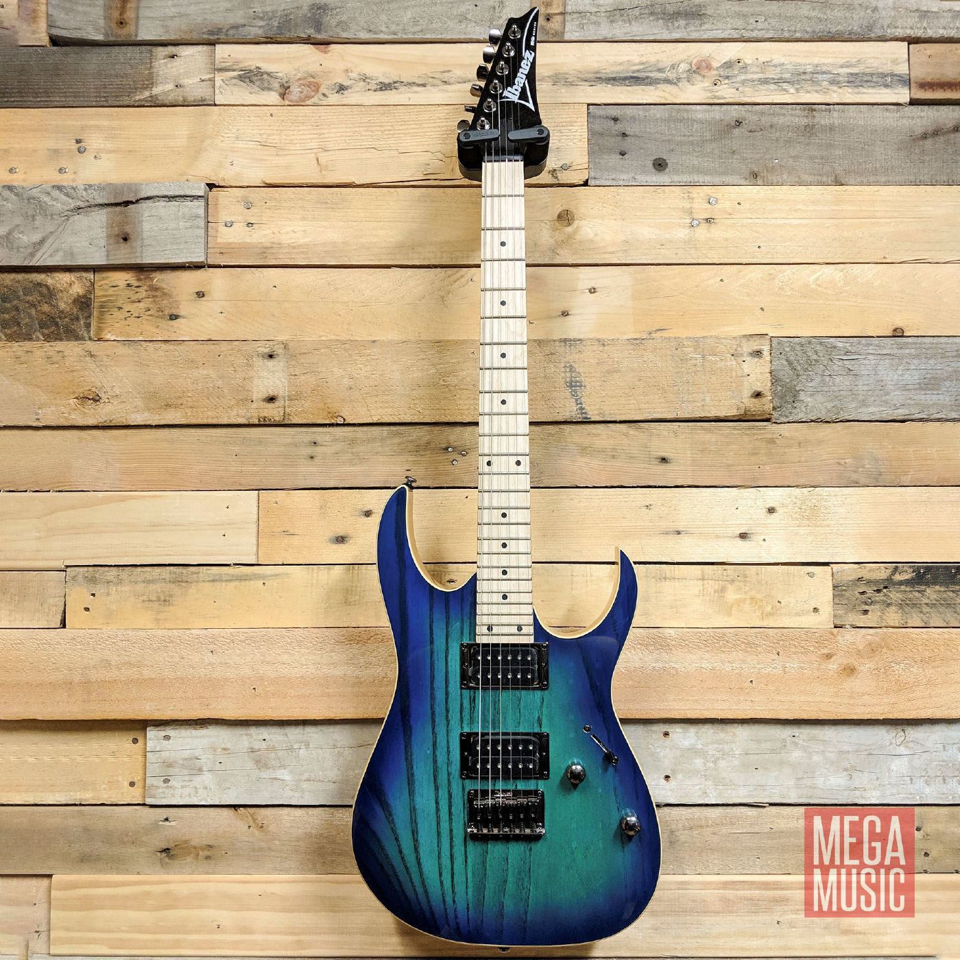 Ibanez RG421AHM Hardtail Electric Guitar - Ash Body - Maple Neck - Blue Moon Burst