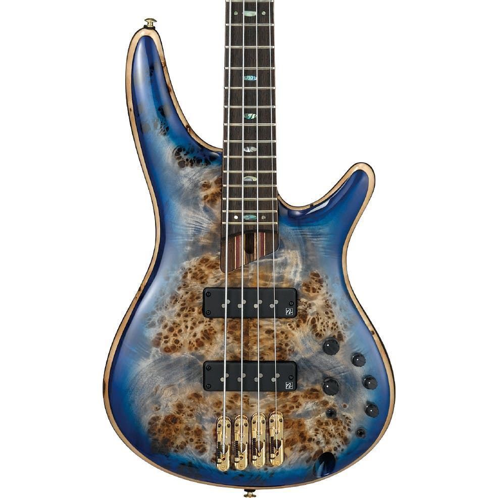 Ibanez SR2600 Premium Bass Guitar in Case - Cerulean Blue Burst