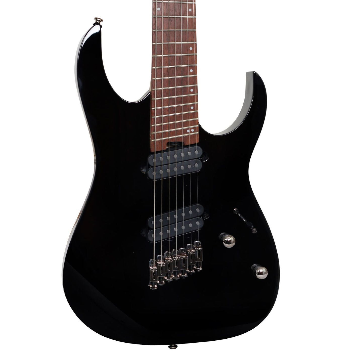 Ibanez RGMS7 7 String Electric Guitar - Multiscale - Black